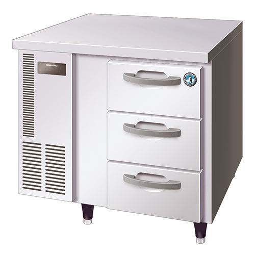 160L 3 Drawer 100mm Deep Gastronorm Underbench Freezer on castors